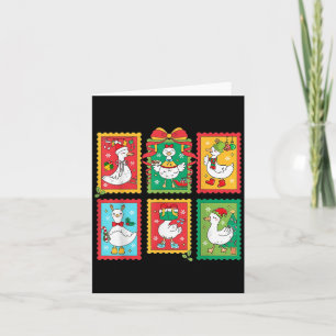 Cartão Pato Tolo Preparado Papai Noel Natal Selo Alegre P