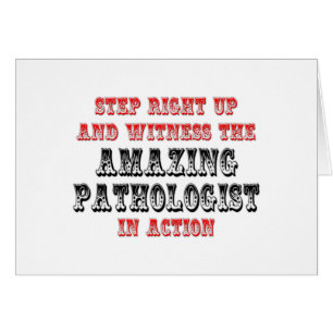 Cartão Patologista Incrível Em Ação