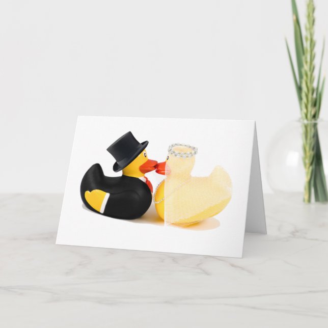 Cartão Patos 2 do casamento (Frente)