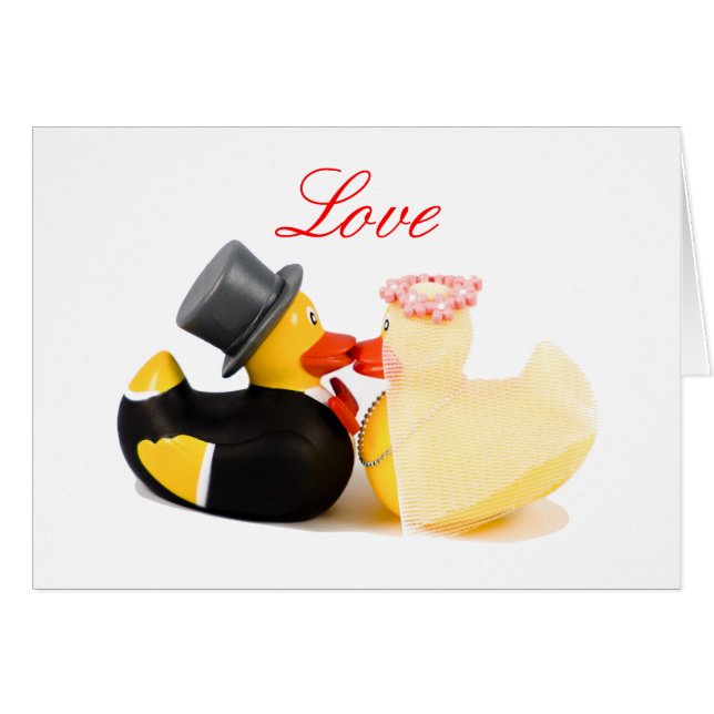 Cartão Patos caseiros (Frente Horizontal)