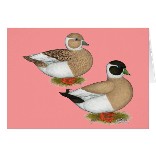 Cartão Patos: Chamadas Lápidas (Frente horizontal)