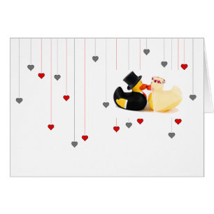 Cartão Patos de casamento 4