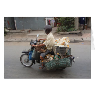 Cartão Patos em velomotor-Vietnam