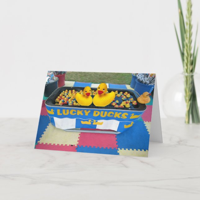 Cartão Patos Sortudos (Frente)