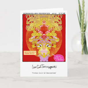 Cartão Patrão Santo de apicultores