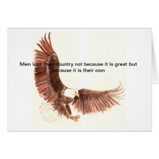 Cartão patriota da águia