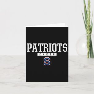 Cartão Patriotas do Sul de Parkersburg Logo Cheer Hs
