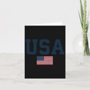 Cartão Patriótica Americana Bandeira 4 De Julho Independe