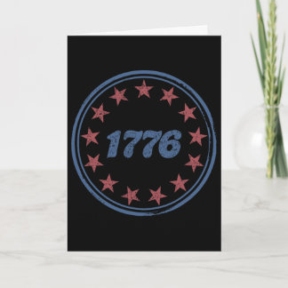Cartão Patriótico 1776 América Retrô 4 De Julho Independe