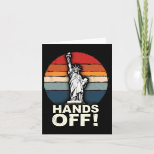 Cartão Patriótico 4 De Julho Estátua Da Liberdade Resiste