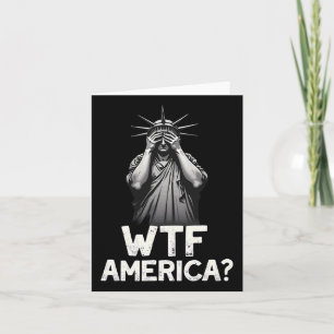 Cartão Patriótico 4 De Julho Estátua Da Liberdade Wtf Ame