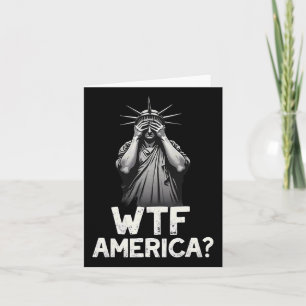 Cartão Patriótico 4 De Julho Estátua Da Liberdade Wtf Ame