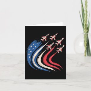 Cartão Patriótico Armador De Bandeira Dos Eua Jet 4 De Ju