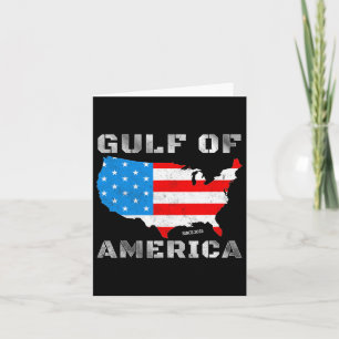 Cartão Patriótico Oficial Da América Do Golfo Pro-Trump D