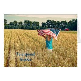 Cartão Patriótico para Irmão