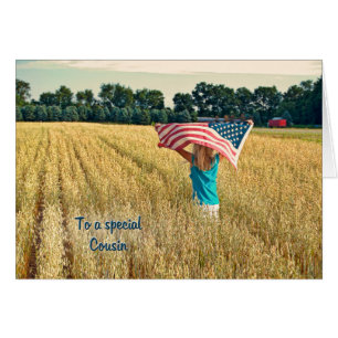 Cartão Patriótico para primo