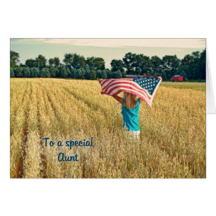 Cartão Patriótico para tia