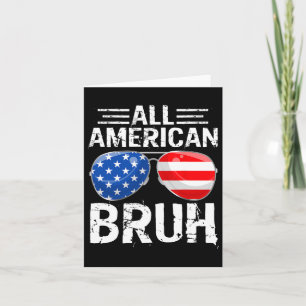 Cartão Patriótico Todos Os Homens Americanos Felizes Em 4