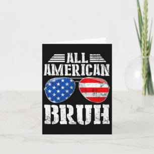 Cartão Patriótico Todos Os Homens Americanos Felizes Em 4