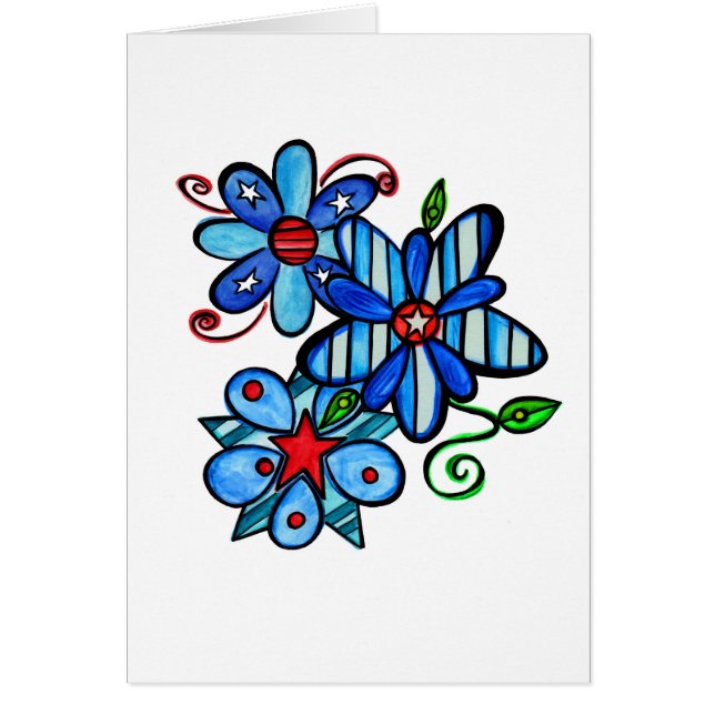 Cartão patriótico - vazio para dentro. (Frente)