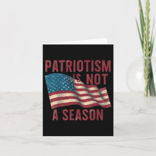 Cartão Patriotismo Não É Uma Temporada Memorial Day dos V