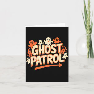 Cartão Patrulha Fantasma Halloween Fantasma Engraçado