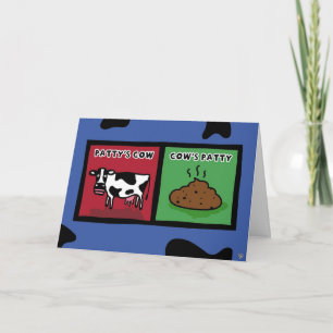 Cartão patty's cow