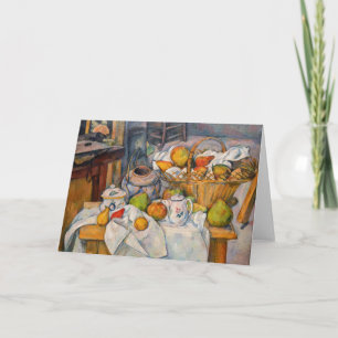Cartão Paul Cezanne - A Vida Estática com o Cesto