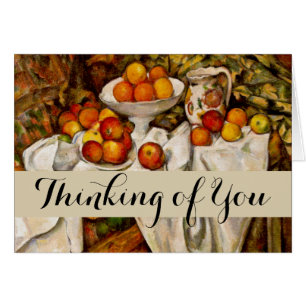 Cartão Paul Cezanne Apple Orangismo Impressionismo