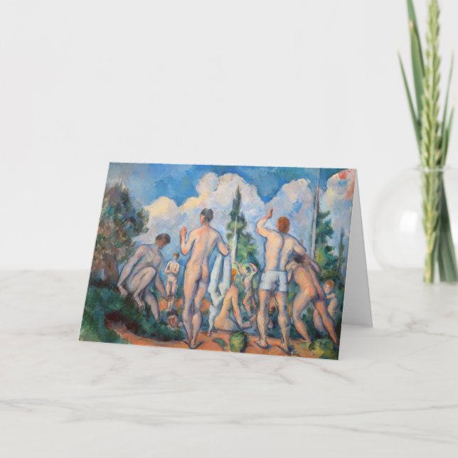 Cartão Paul Cezanne - Bathers (Frente)