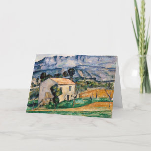 Cartão Paul Cezanne - Casa na Provença