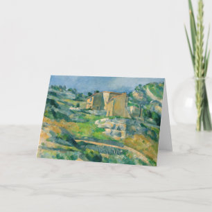Cartão Paul Cezanne - Casas na Provença, Vale de Riaux