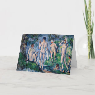 Cartão Paul Cezanne - Grupo de Banhistas