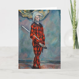 Cartão Paul Cezanne - Harlequin