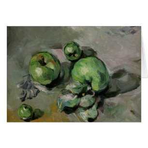 Cartão Paul Cezanne   Maçãs Verdes, c.1872-73