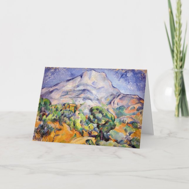 Cartão Paul Cezanne - Mont Sainte-Victoire, Tholonet Road (Frente)