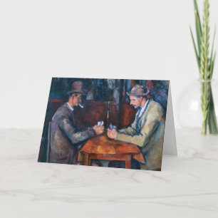 Cartão Paul Cezanne - Os Jogadores de Cartas