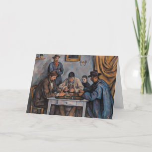 Cartão Paul Cezanne - Os Jogadores de Cartas