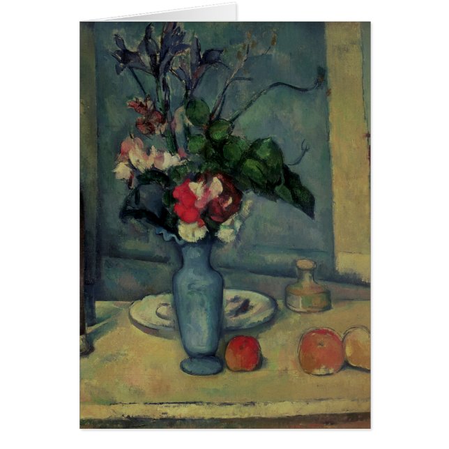 Cartão Paul Cezanne | Vaso Azul, 1889-1890 (Frente)