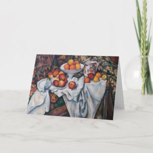 Cartão Paul Cezanne - Vida Estática, Maçãs e Laranjas