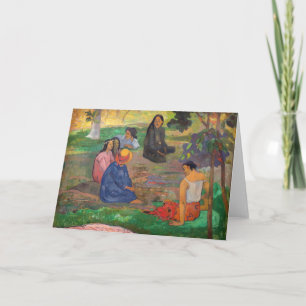 Cartão Paul Gauguin - A Conversa / Les Parau Parau