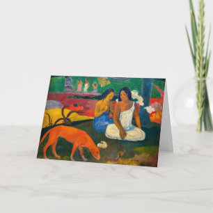 Cartão Paul Gauguin - Arearea / O Cão Vermelho