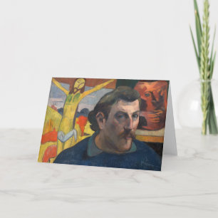 Cartão Paul Gauguin - Autorretrato com Cristo Amarelo