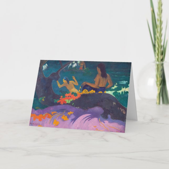 Cartão Paul Gauguin - By the Sea / Fatata te Miti (Frente)