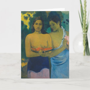 Cartão Paul Gauguin - Duas Mulheres Taitianas
