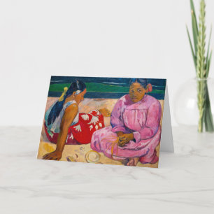 Cartão Paul Gauguin - Mulheres Taitianas na Praia