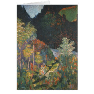 Cartão Paul Gauguin Paisagem