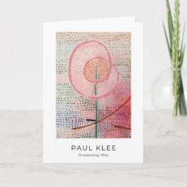 Cartão Paul Klee, Blossoming (1934), Abstrato moderna