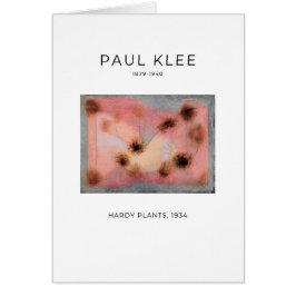 Cartão Paul Klee, Hardy Plant (1934) - Fine Art Card (Car