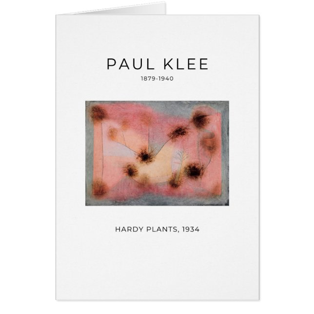 Cartão Paul Klee, Hardy Plant (1934) - Fine Art Card (Car (Frente)